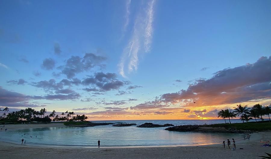 Peaceful Ko Olina Hawaiian Sunset  Photograph by Andrea Callaway
