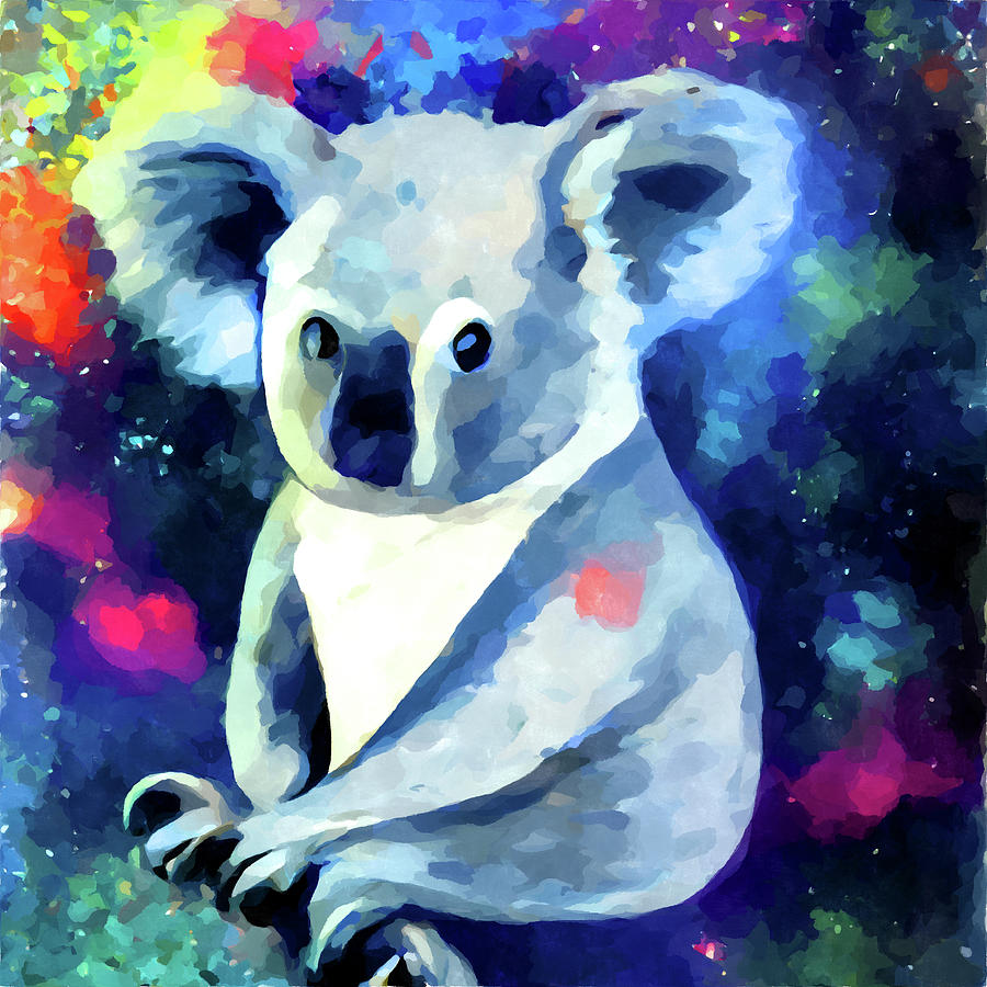 Colorful Koala by Chris Butler