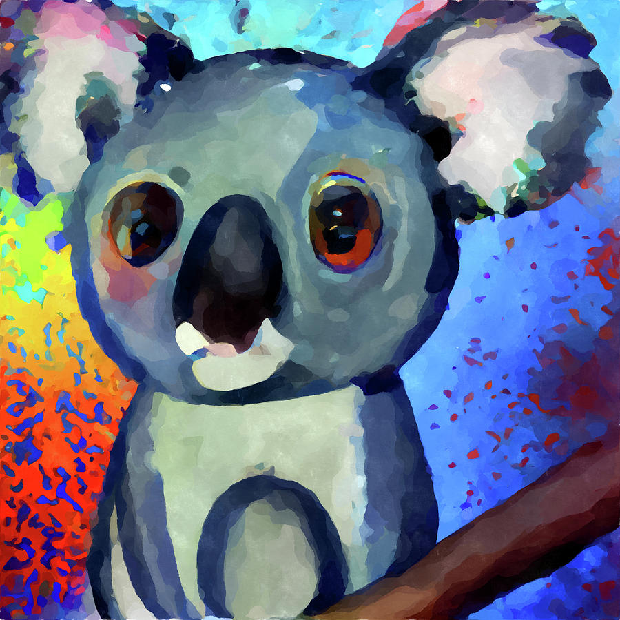 Wildlife Painting - Koala 9 by Chris Butler