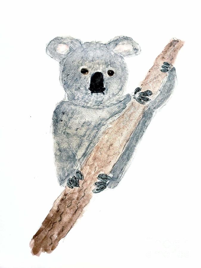 Koala Bear Painting by Margaret Welsh Willowsilk