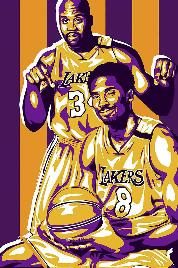 Kobe and Shaq Lakers Digital Art by Agus Taryana - Fine Art America