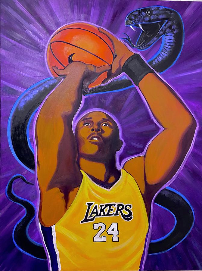 Kobe Bryant Painting by Joyce Hayes - Fine Art America