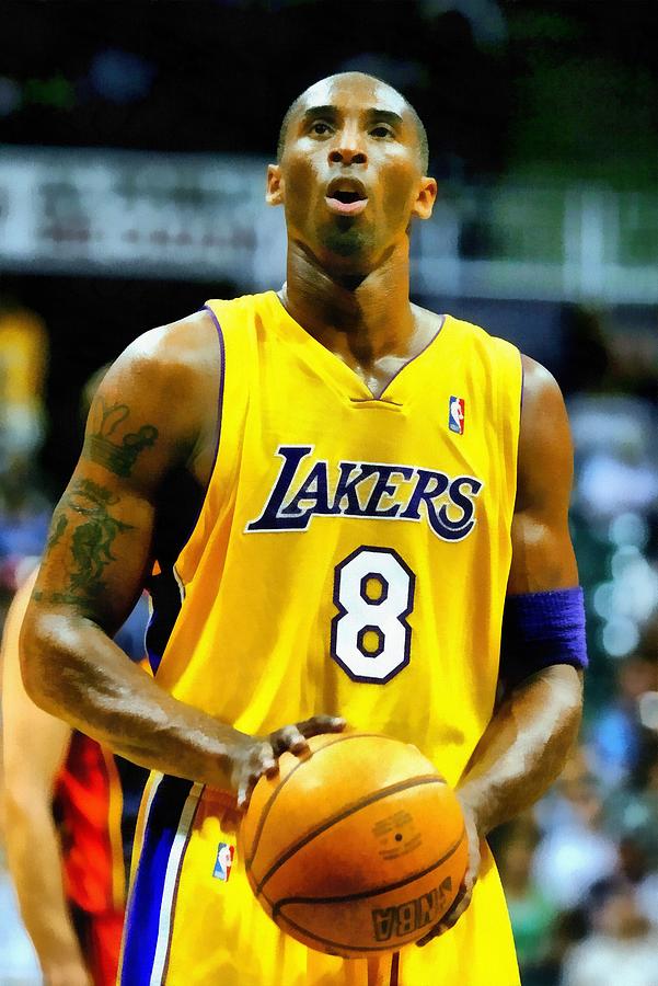 Kobe Bryant Digital Art by Logan Throckmorton | Fine Art America