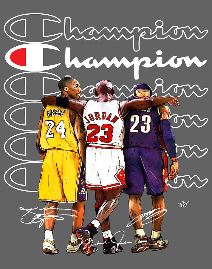 KOBE BRyAnt Michael JoRDAn And LeBRon James memories Digital Art by