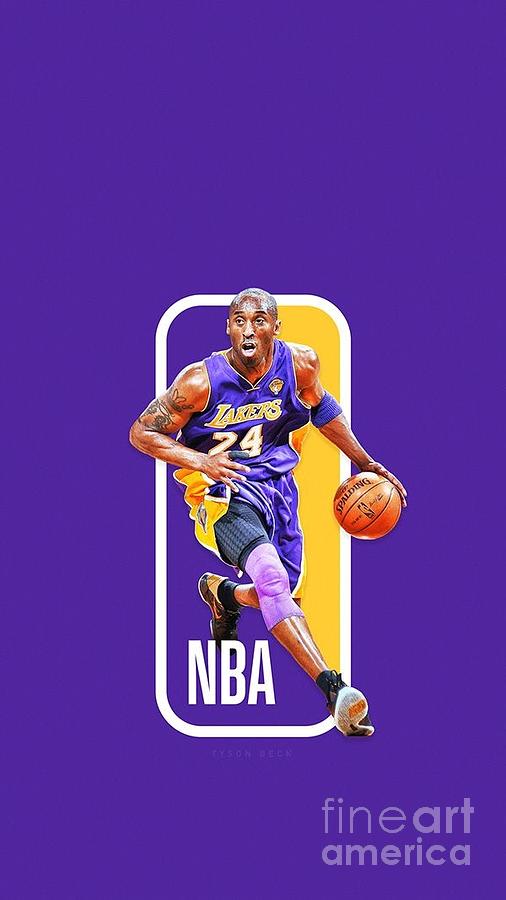 Kobe Bryant NBA Logoman Digital Art by Michael Stout