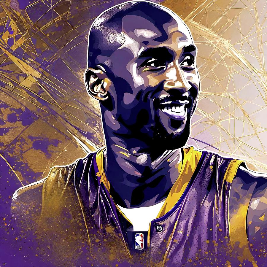 Kobe Bryant Digital Art - Kobe Bryant - No.1 by Fred Larucci