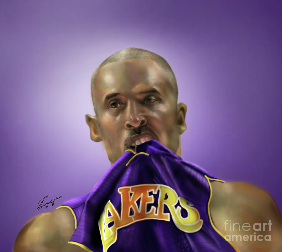 Kobe Bryant Painting by Reggie Duffie