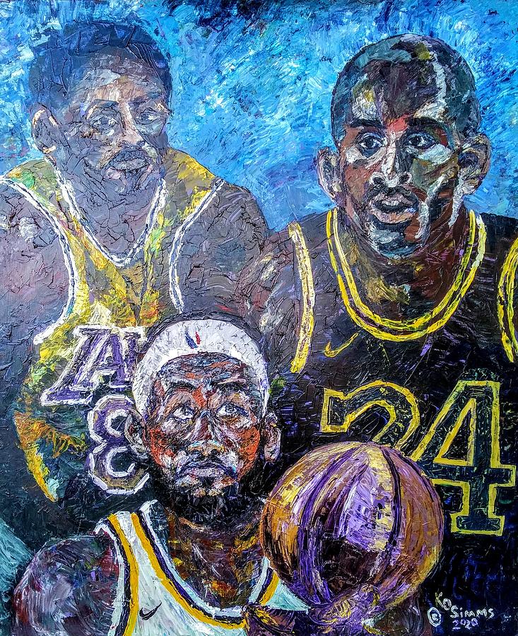kobe lebron painting