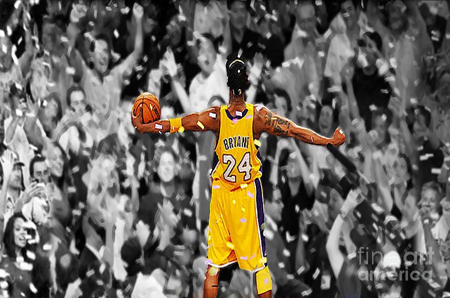 Kobe Bryant Digital Art by Trindira A