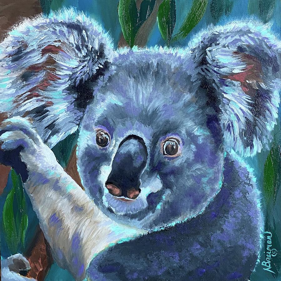 Kobe Koala Painting by Nancy Breiman