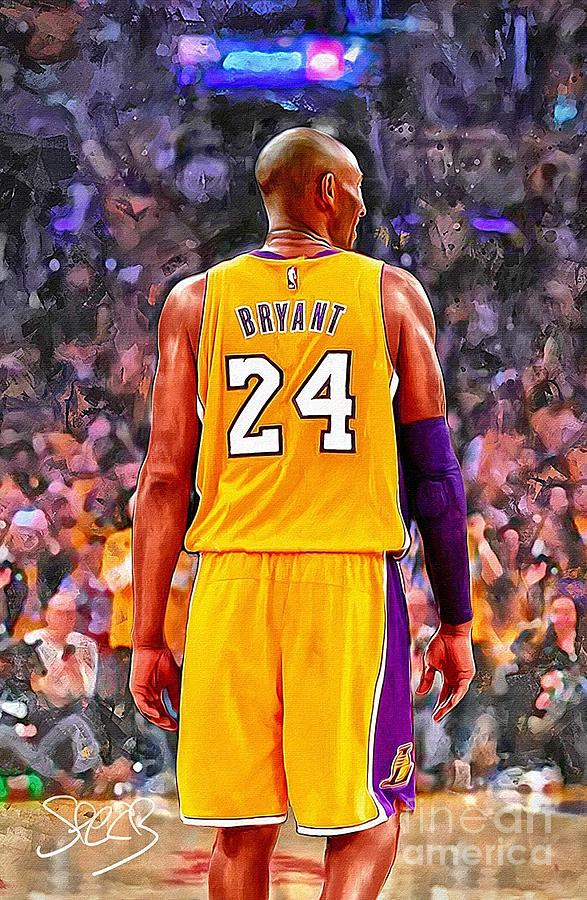 Kobe Mixed Media by Mark Spears - Pixels