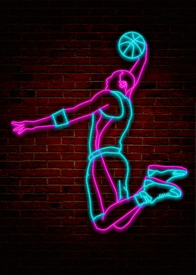 kobe neon oneline Poster Izmo Scribbles Tapestry - Textile by MEREDITH ...