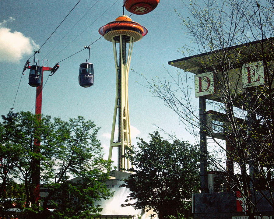 Kodachrome Seattle Space Needle 1962 Photograph by Katy Hawk
