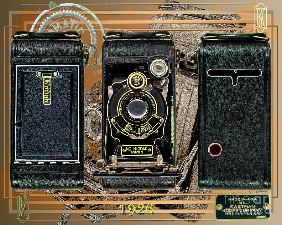 Kodak No. 1 Autographic Pocket Series IIi  Digital Art by Anthony Ellis