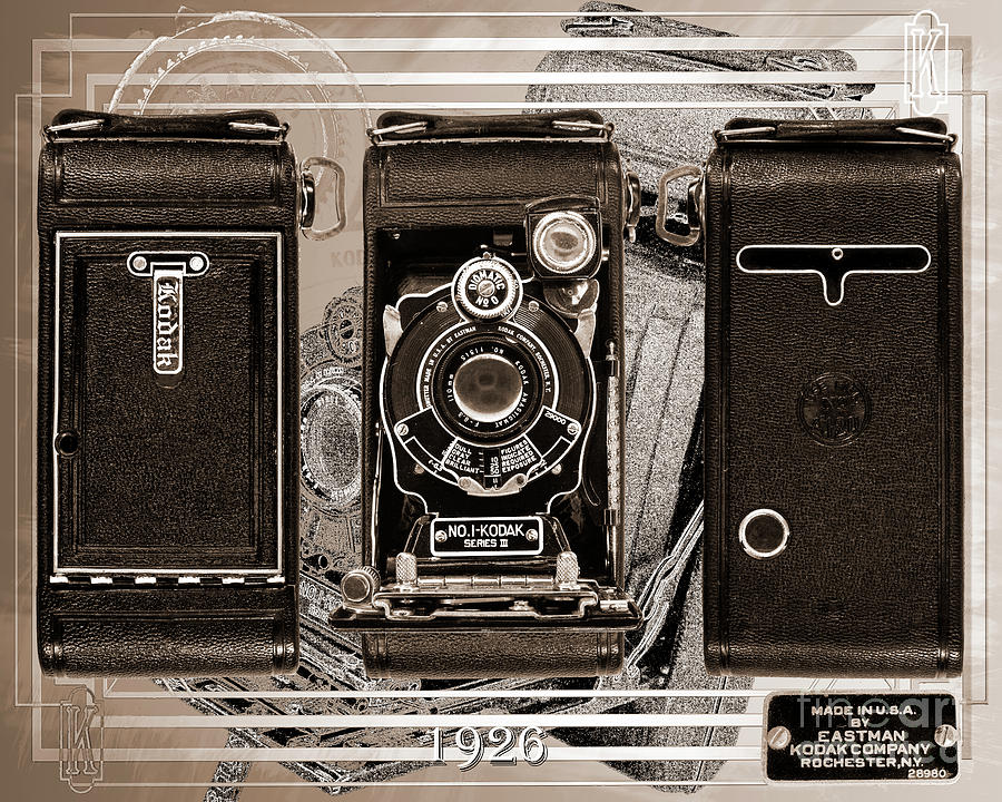 Kodak No. 1 Autographic Pocket Series IIi - Sepia  Digital Art by Anthony Ellis