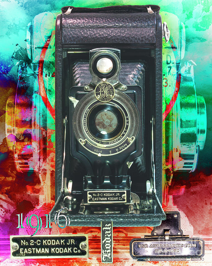Kodak No. 2-c Junior Autographic Digital Art by Anthony Ellis