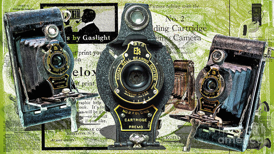 Kodak No. 2 Folding Cartridge Premo Digital Art by Anthony Ellis