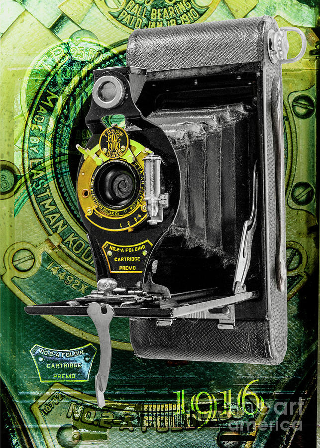 Kodak No. 2a Folding Cartridge Premo Digital Art by Anthony Ellis