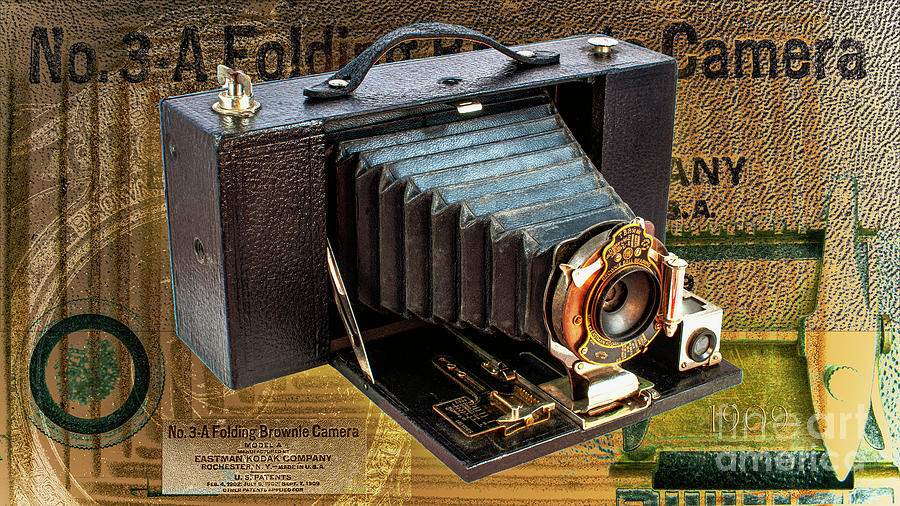 Kodak No. 3a Folding Brownie Model A Digital Art by Anthony Ellis
