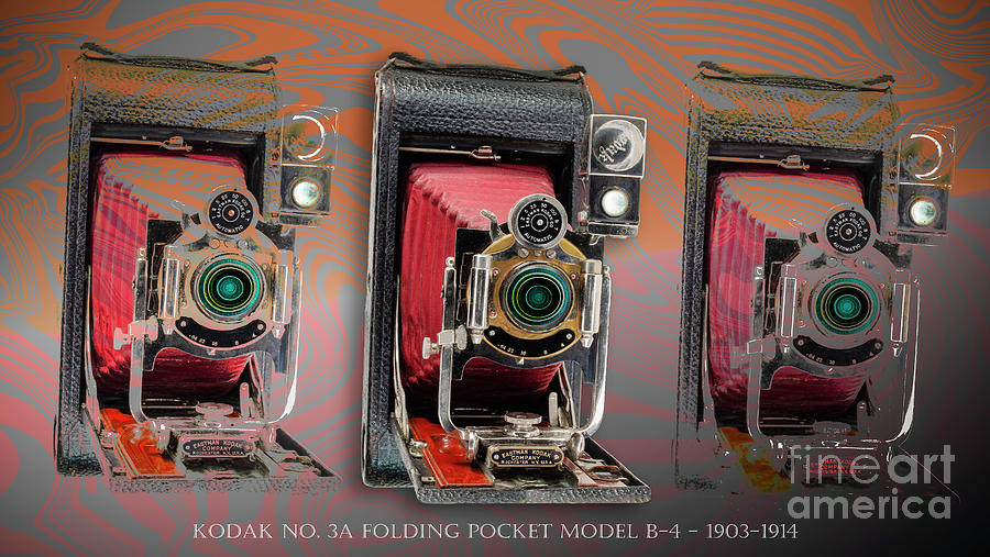 Kodak No. 3a Folding Pocket Model B-4 Digital Art by Anthony Ellis
