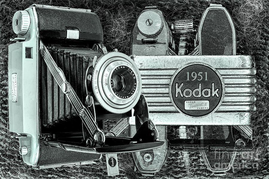 Kodak Tourist II - Black And White  Digital Art by Anthony Ellis