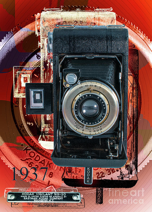 Kodak Vigilant Six-20 Digital Art by Anthony Ellis