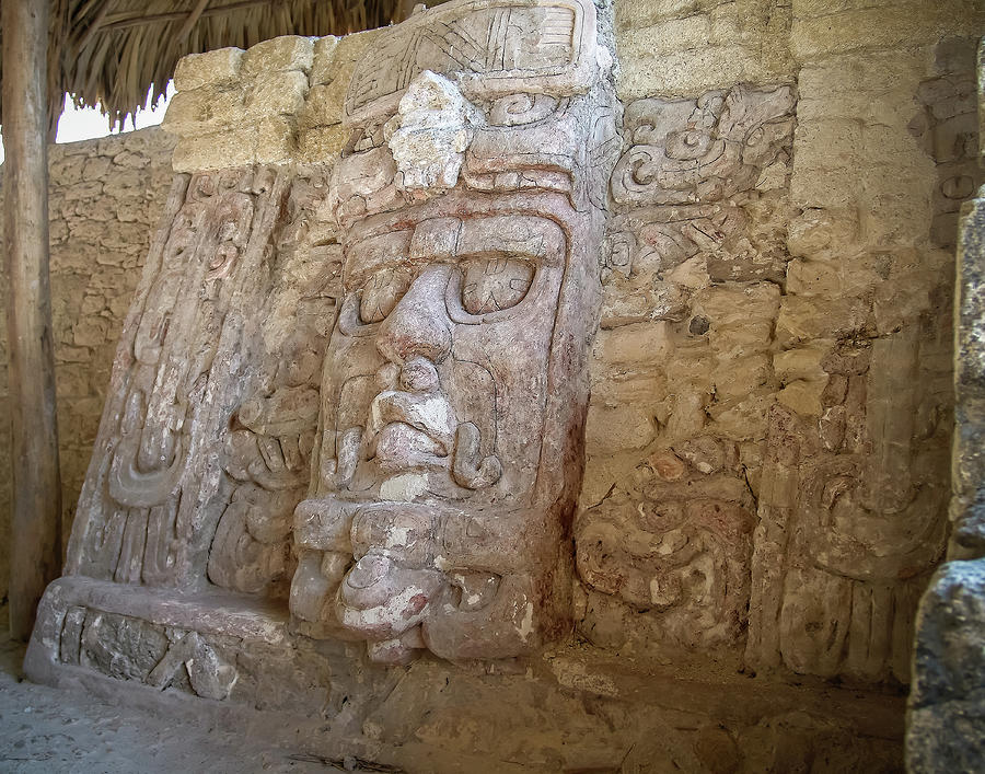 Mayan Culture Photograph - Kohunlich Temple of Masks by Richard Smith