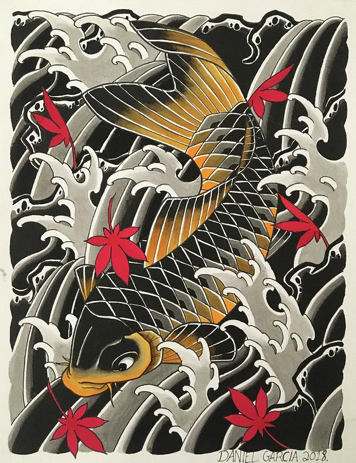 Koi Painting by Daniel Garcia - Fine Art America