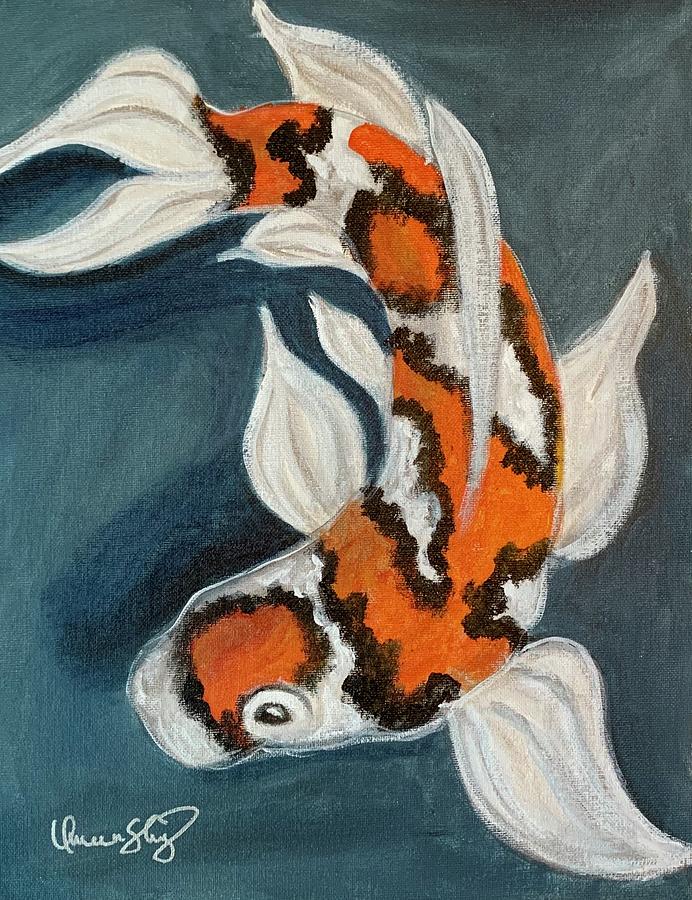 Koi Fish Painting by Queen Gardner