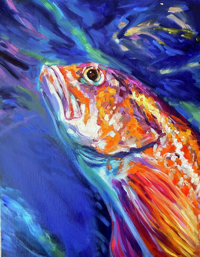 Koi Surfacing Painting by Laurie Speed - Fine Art America