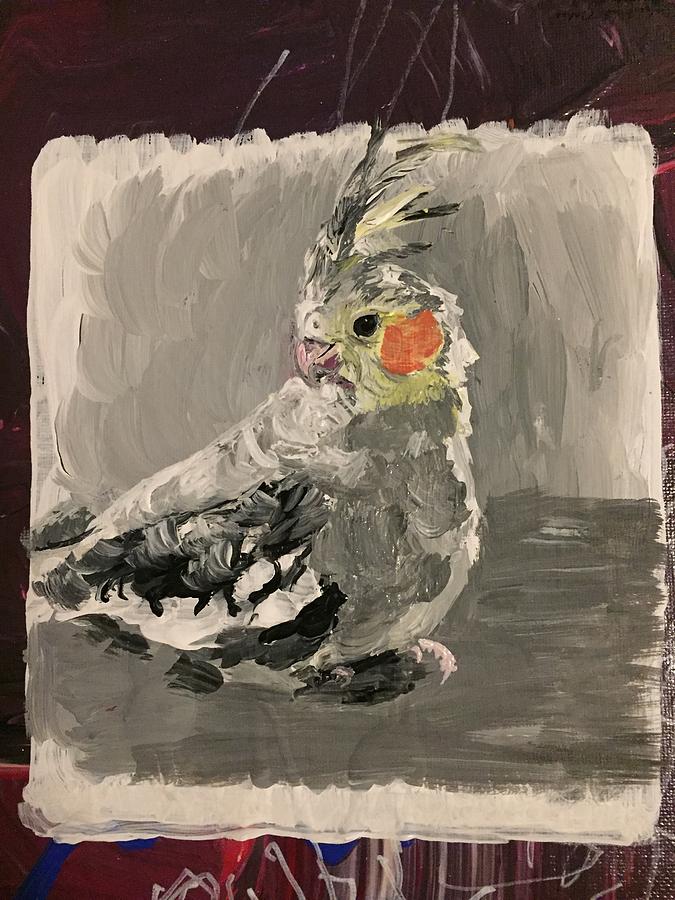 Parrot Painting - Koi The Cockatiel by Danielle Rosaria