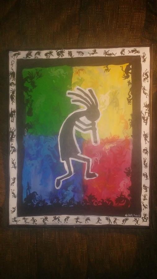 Flute Player Painting - Kokopeli by William Rogers