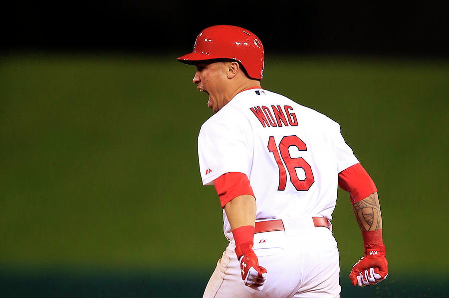 Kolten Wong Photograph by Jamie Squire
