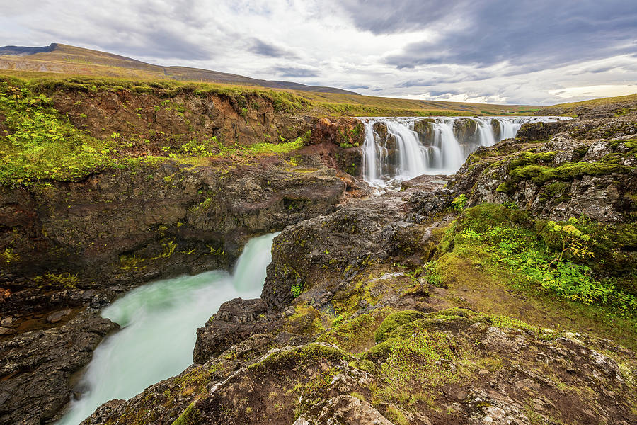 Kolufossar Waterfall III Photograph by Stefan Mazzola - Fine Art America