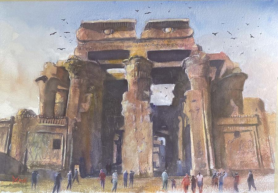 Kom Ombo Temple Painting by Gregory DeGroat