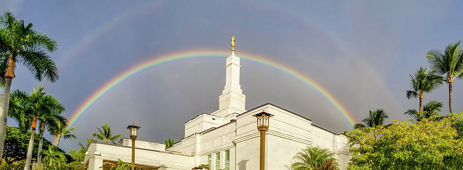 Kona Rainbow Temple Photograph by Denise Bird