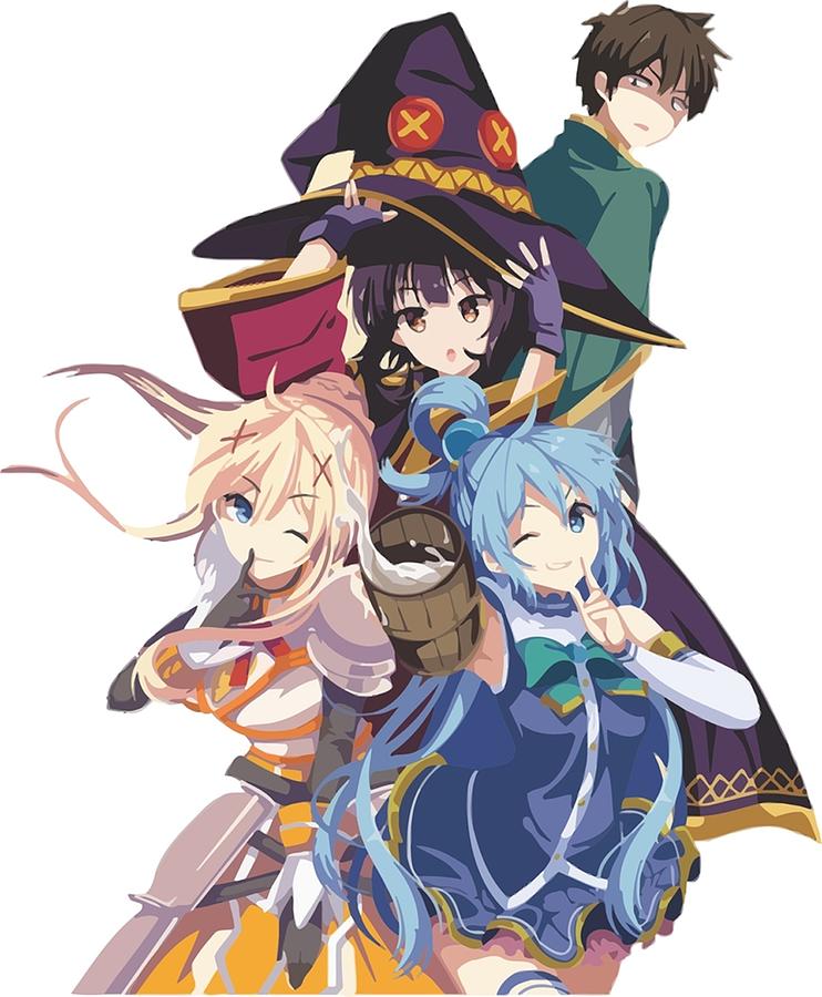 konosuba 1 Poster Digital Art by Jeffery Hampton