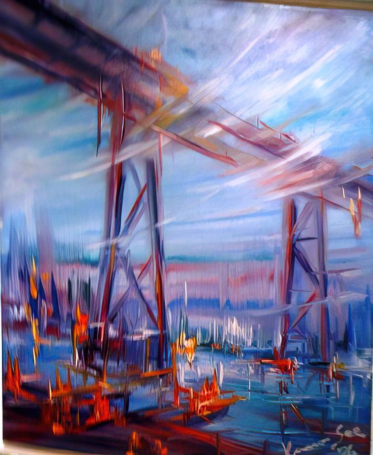 Konrad Zuse - Bridge over Utopia Painting by Martha Kasinger - Fine Art ...