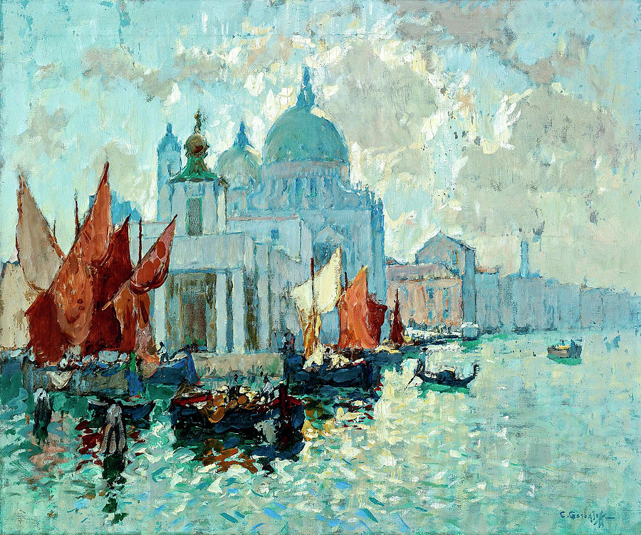 Konstantin Ivanovich Gorbatov 1876-1945 Venice Painting