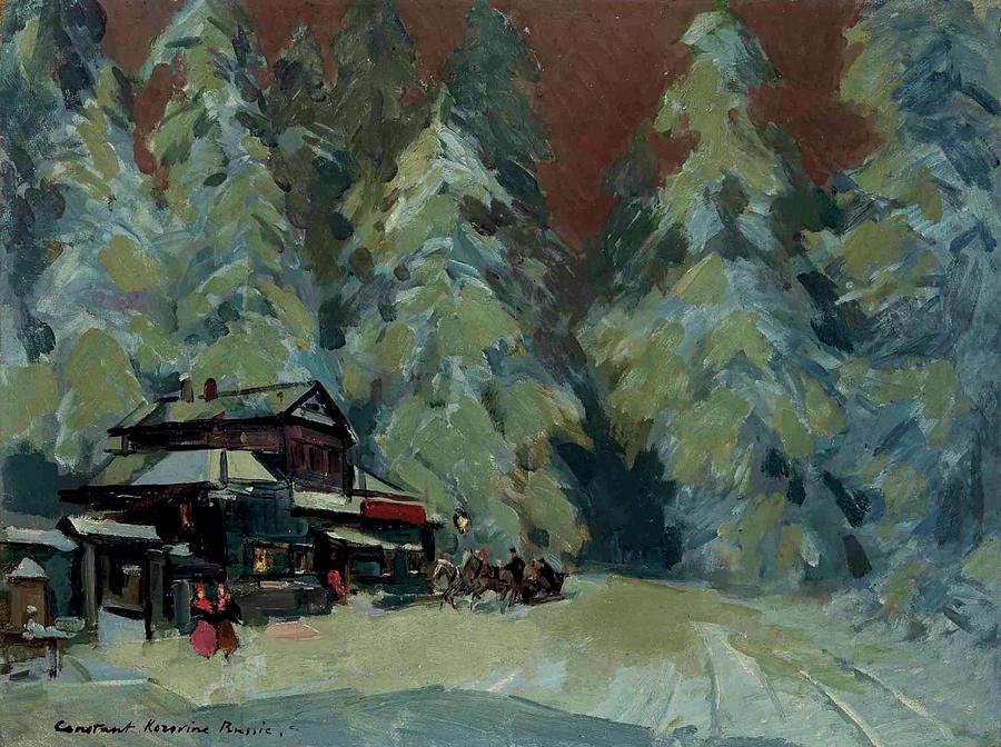 Konstantin Korovin 1861 1939 Furaevs Tavern Muromsk County Painting