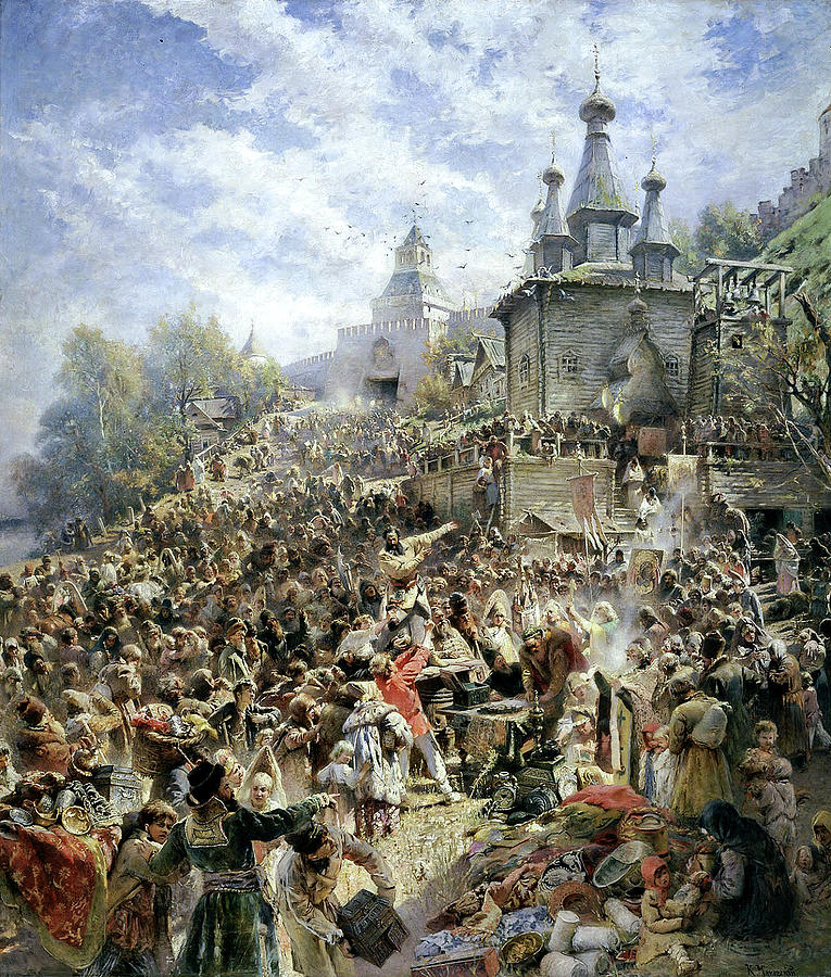 Konstantin Makovsky A Boyar Wedding Feast in the 17th Century 1883 ...