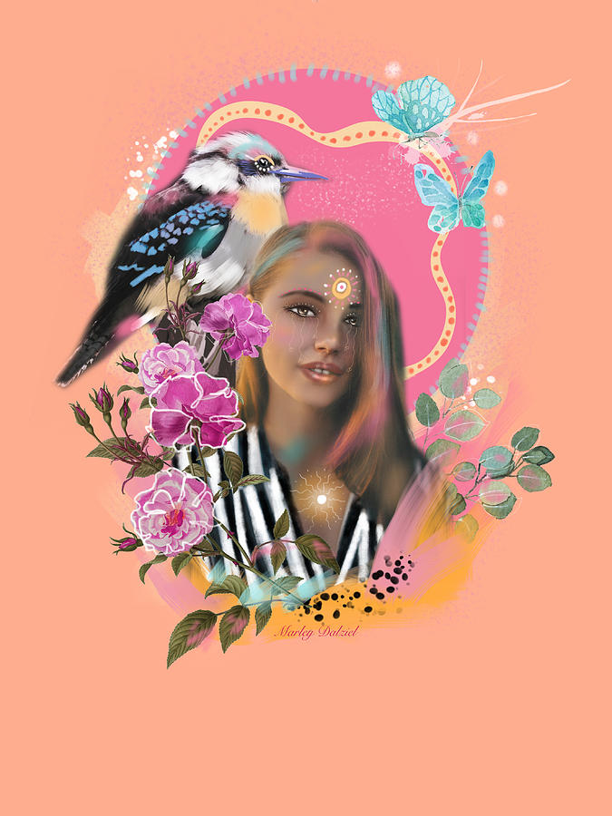 Kookaburra Digital Art - Kooka by Marley Art