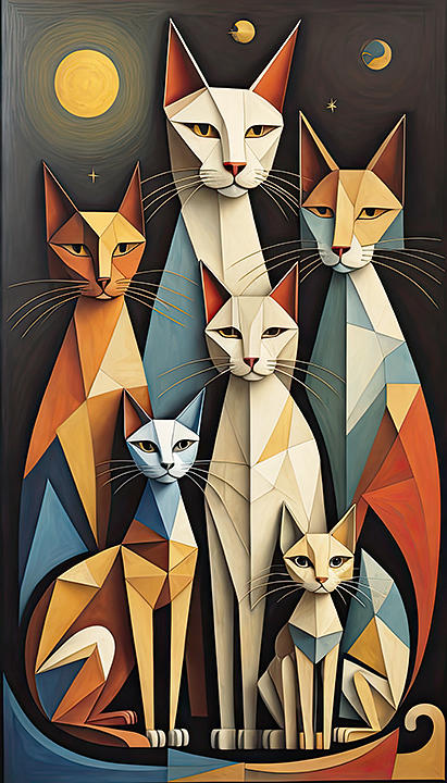 Kool Kat Family ... Digital Art by Judy Foote-Belleci - Fine Art America