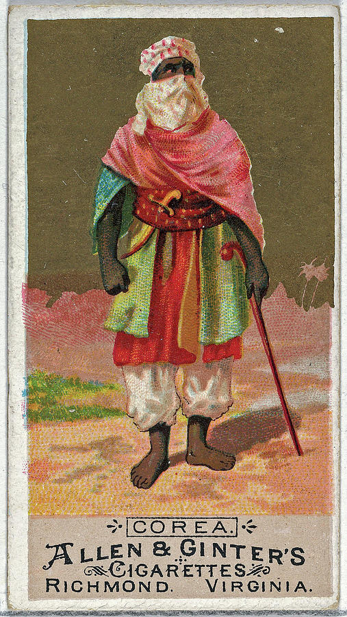 Korea From The Natives In Costume Series N16 For Allen And Ginter Cigarettes Brands Painting