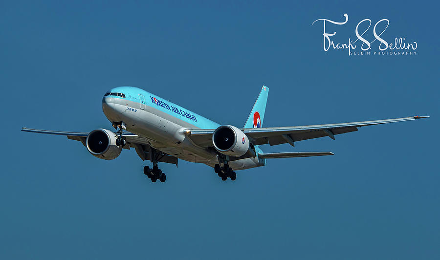Korean Air Cargo 777 Photograph by Frank Sellin