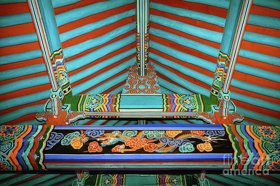 Woljeong-sa temple photograph - Blue Rafters Photograph by Sharon Hudson
