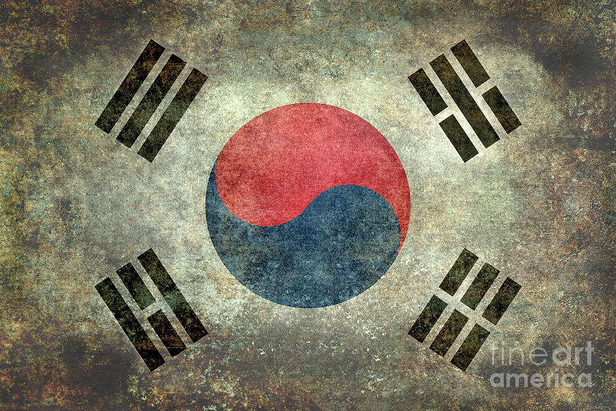 Korean Flag of South Korea Digital Art by Sterling Gold