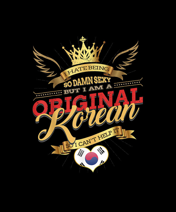 Korean Funny Joke Retro Drawing by Grant Alicia