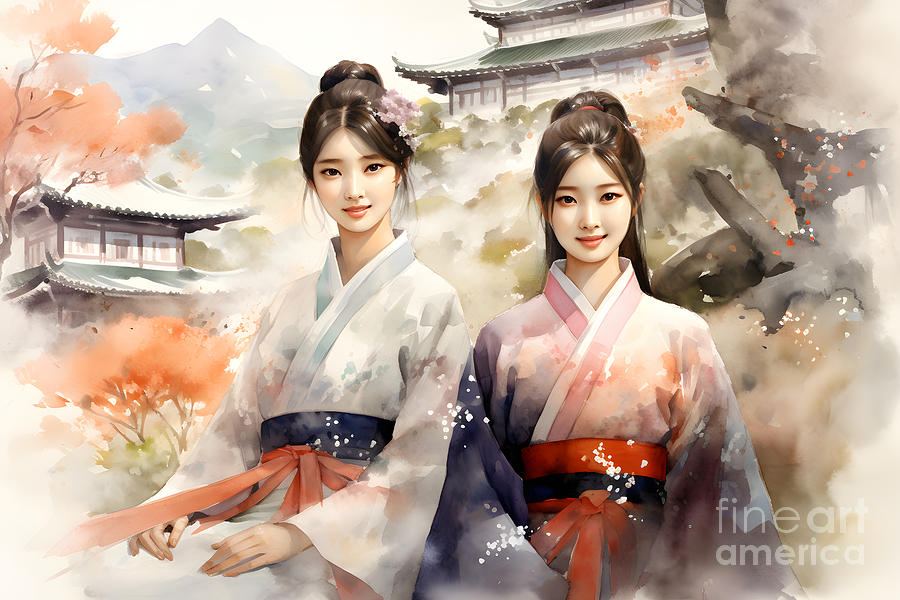 Hanbok art best sale