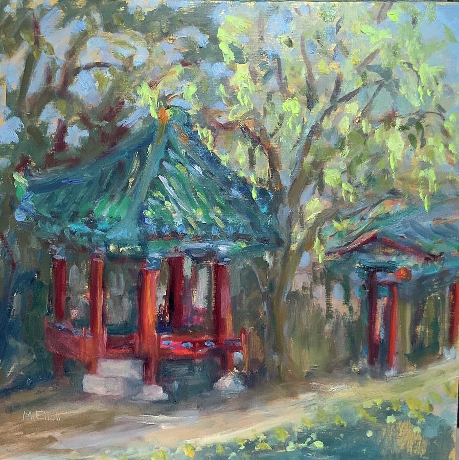 Korean Pavilion  Painting by Margaret Elliott